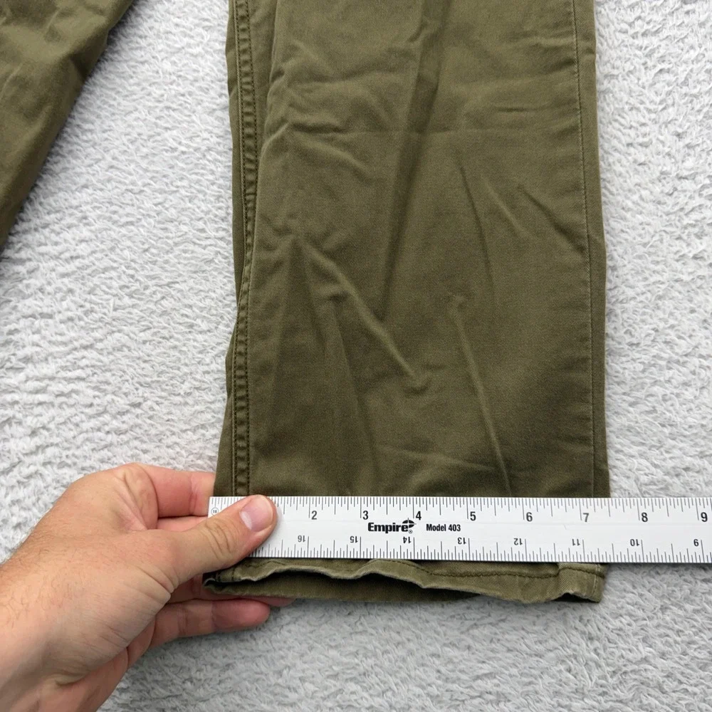 Polo Ralph Lauren Mens Olive Green Authentic Dungarees Straight Pants 31x30